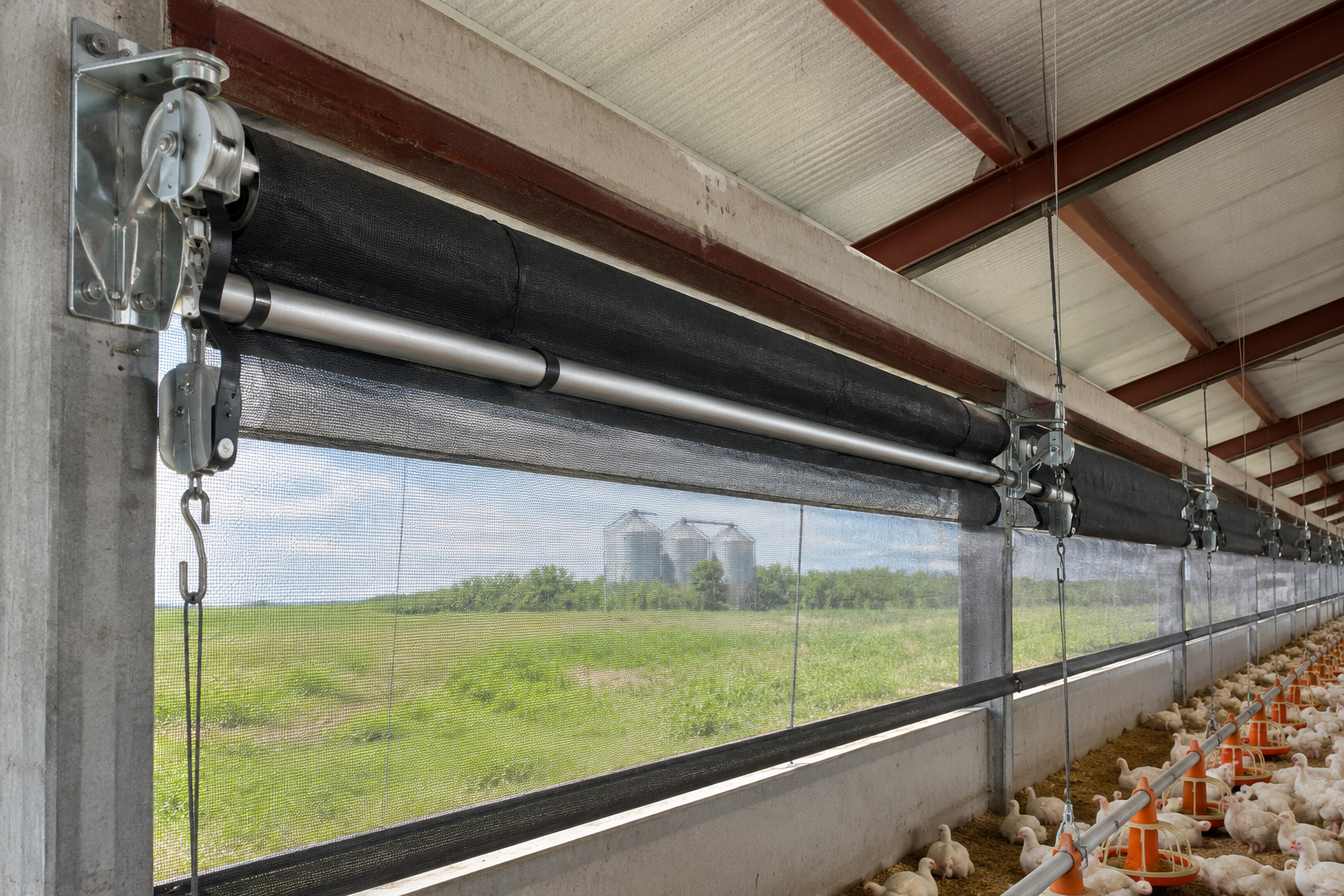 Accesorios para instalar cortinas avícolas: guía para un montaje correcto